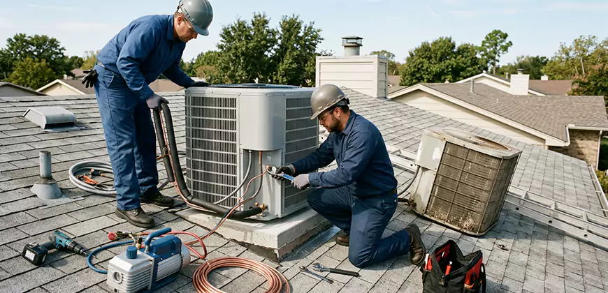 Condensing Unit Installation in Senatobia
