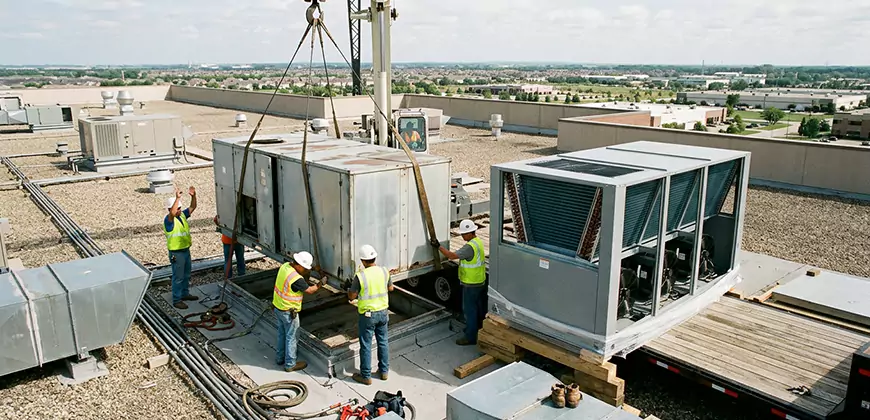 Commercial Air Handling Unit Replacement in Senatobia